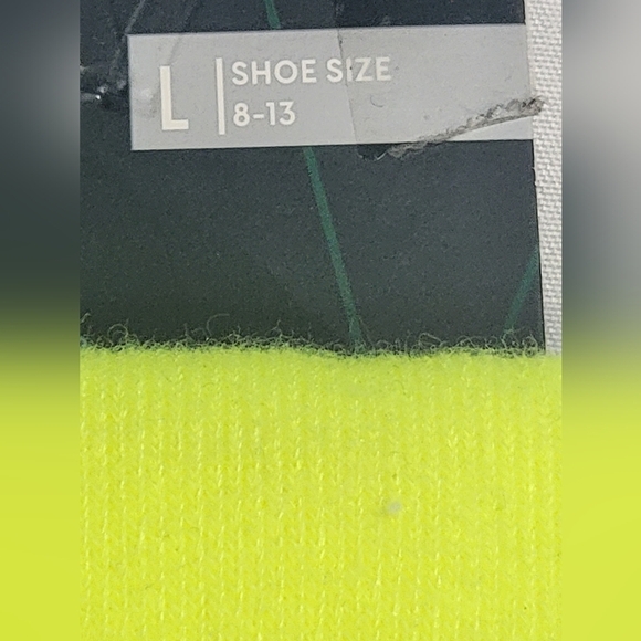 Dick's Sporting Goods All-Sport Sock Size Large 8-13 Neon Green - Picture 7 of 7